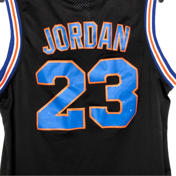 NBA TUNESQUAD BASKETBALL SHIRT JERSEY #23 JORDAN CHAMPION SIZE L ADULT - Picture 12 of 15